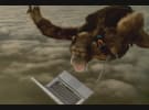 Behind the scenes: Bingle's parachuting CGI monkey